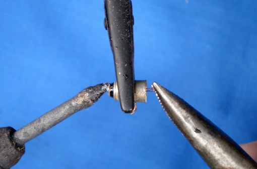 Figure 2: Removing remnants of wires.
