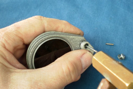 Figure 4: Push out mounting pin with drift.