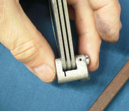 Figure 7: Shades and mounting pin in place