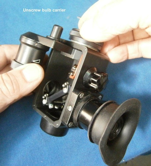 Figure 2: Remove lamp holder.