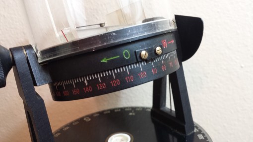 Figure 4: Equatorial mounting ring and longitude scale.